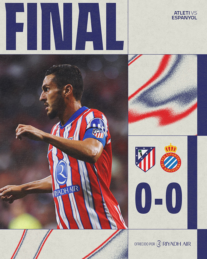 Atletico bất ngờ bị Espanyol cầm chân